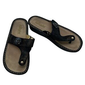 Alegria Carina Gemboree Black Gem Sandal Women Size 39 / 9
